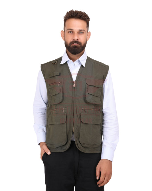 Jurassic Vest- Olive