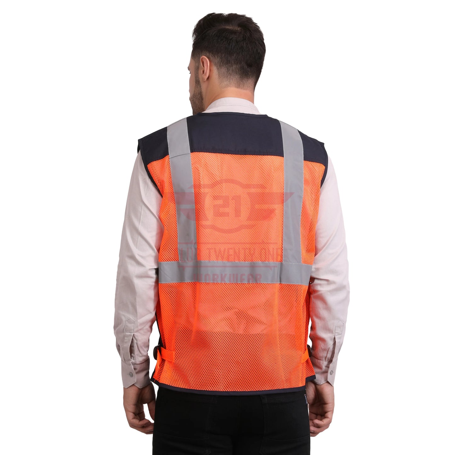 Safex Ultra Vest - Orange/Navy Blue