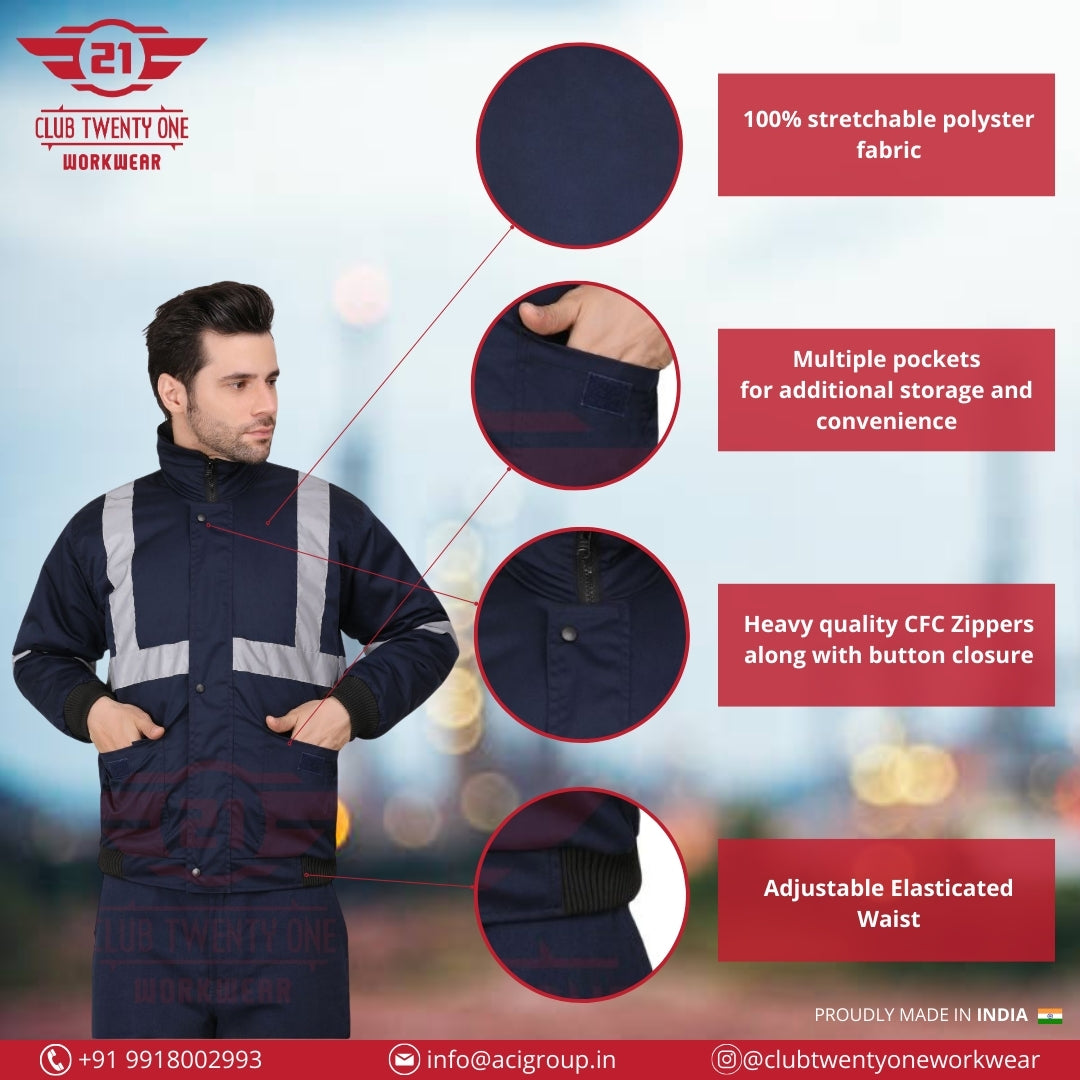 Winter Shield Jacket- Navy Blue