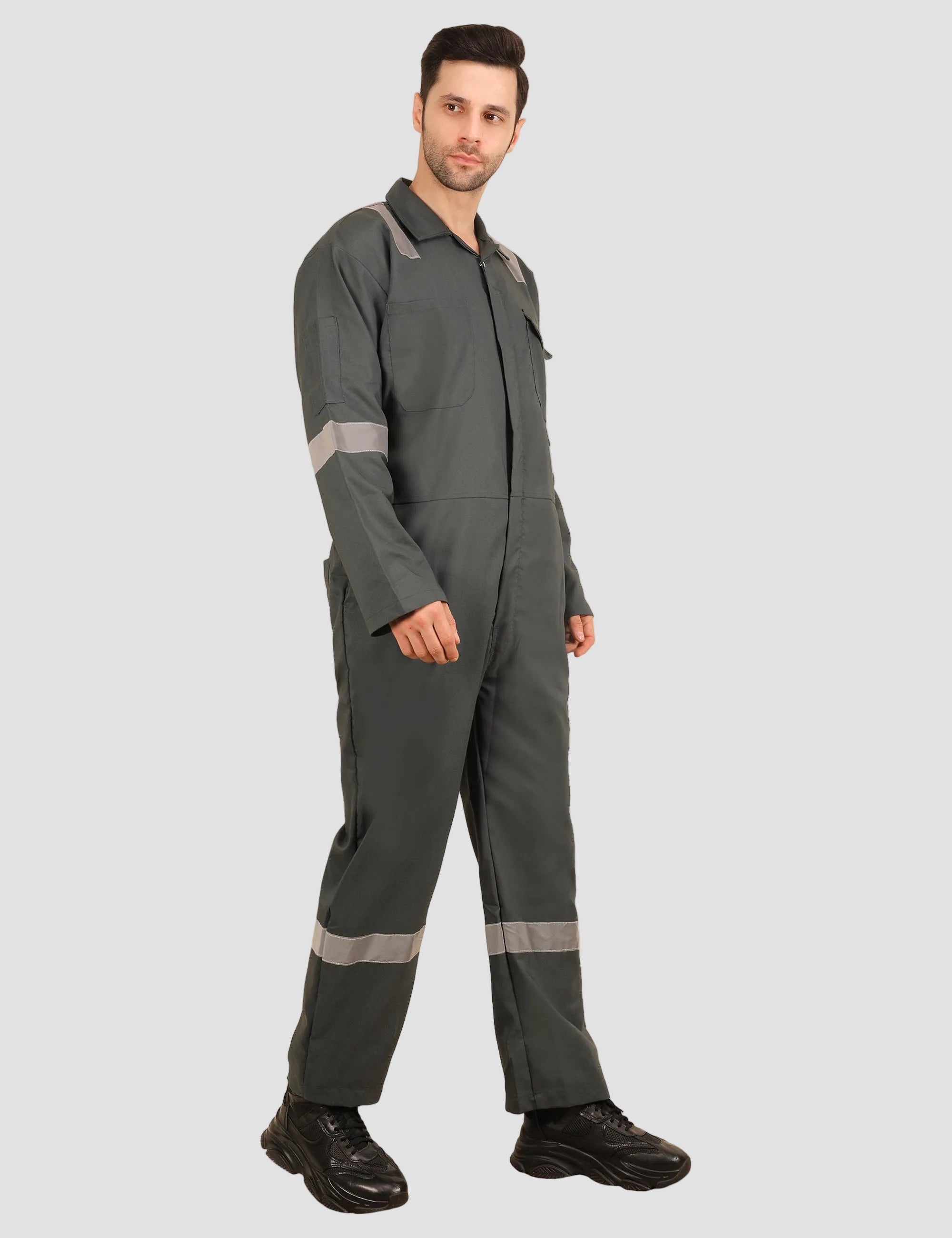 Poly-Cot Coverall - Olive