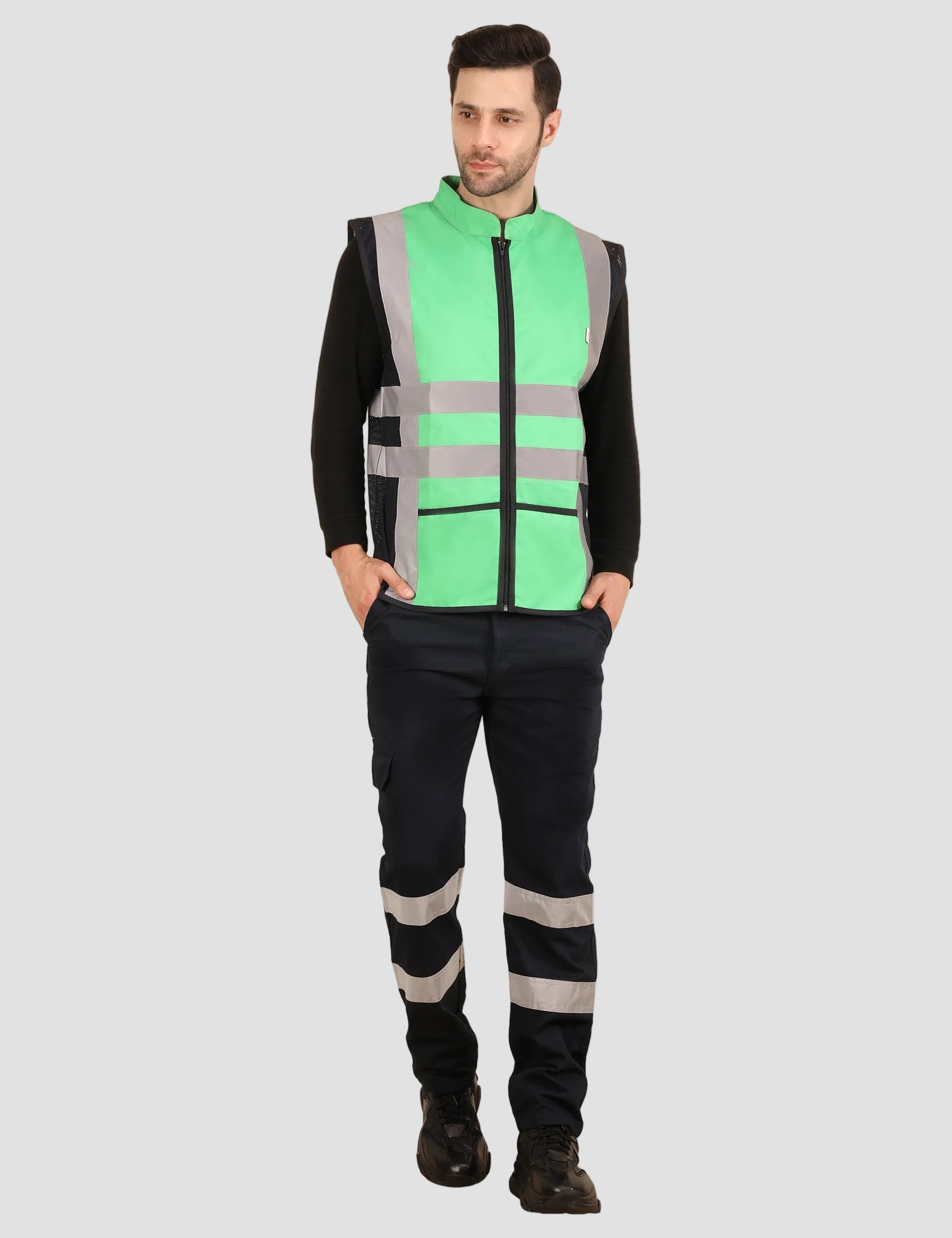 Vortex Vest - Green/Navy Blue
