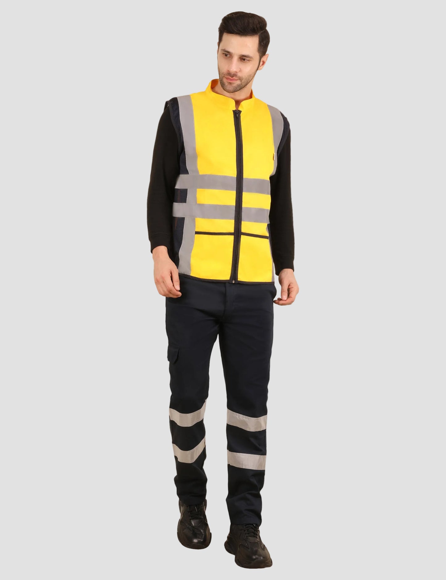 Vortex Vest - Yellow/Navy Blue