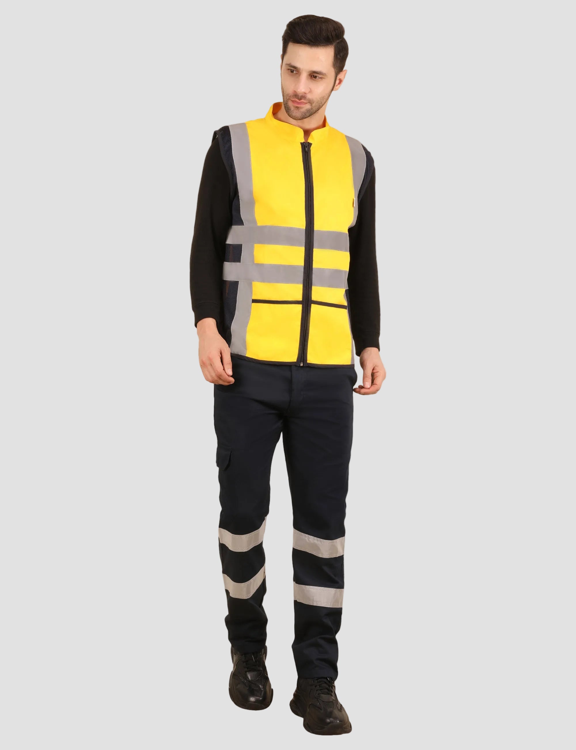 Vortex Vest - Yellow/Navy Blue