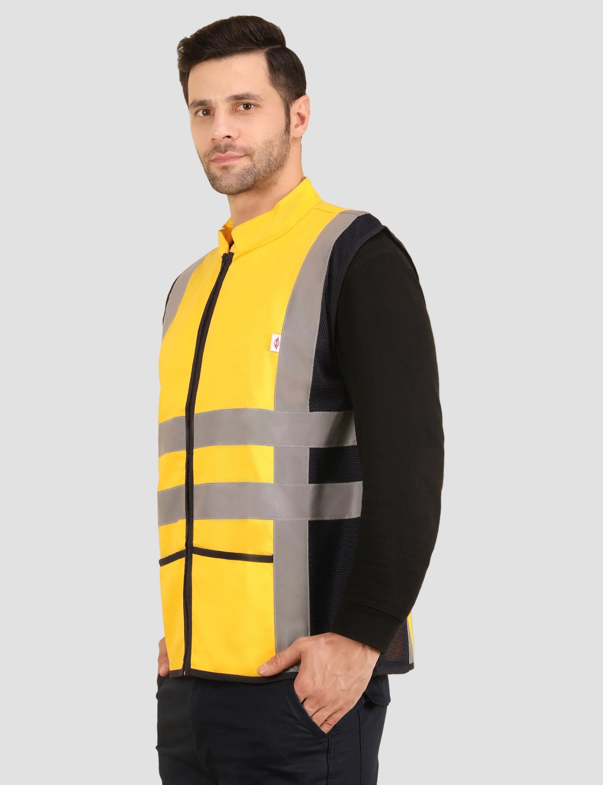 Vortex Vest - Yellow/Navy Blue