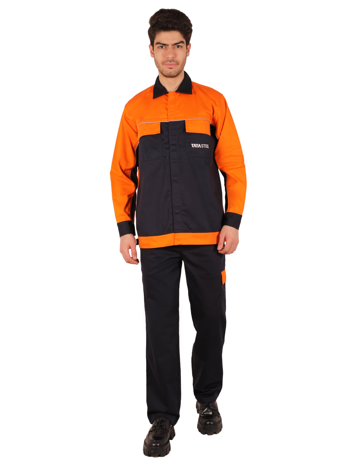 FR E3 Molten Metal Jacket - Orange/Navy
