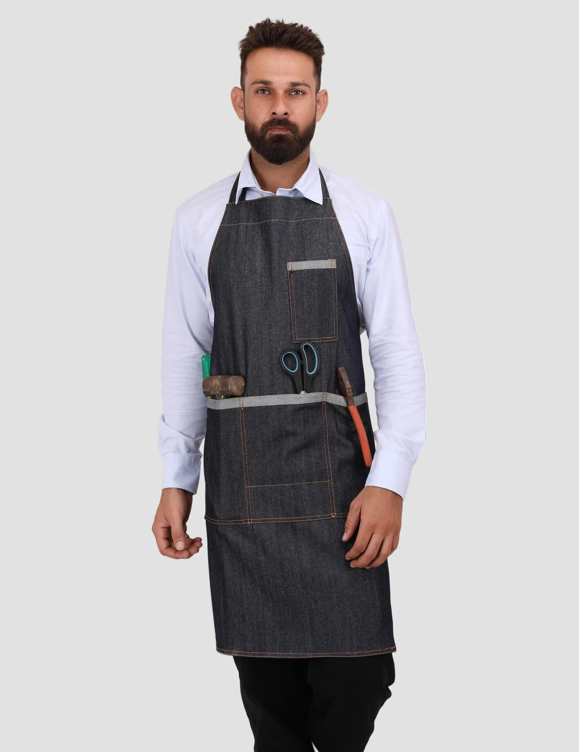 Denim Apron - Navy Blue