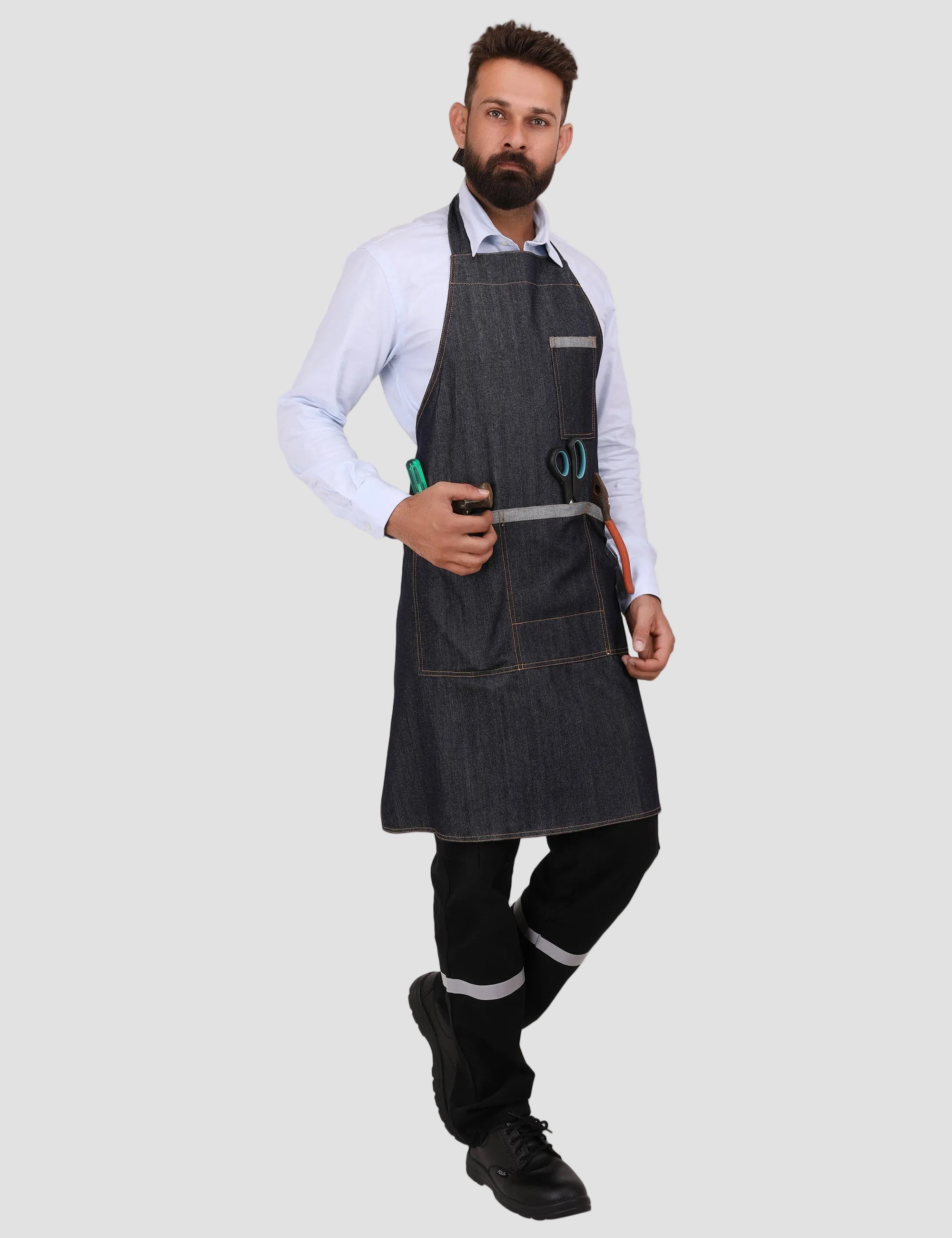 Denim Apron - Navy Blue