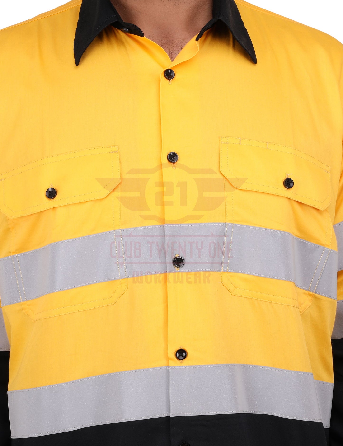 Rigmate Shirt - Yellow/Navy Blue