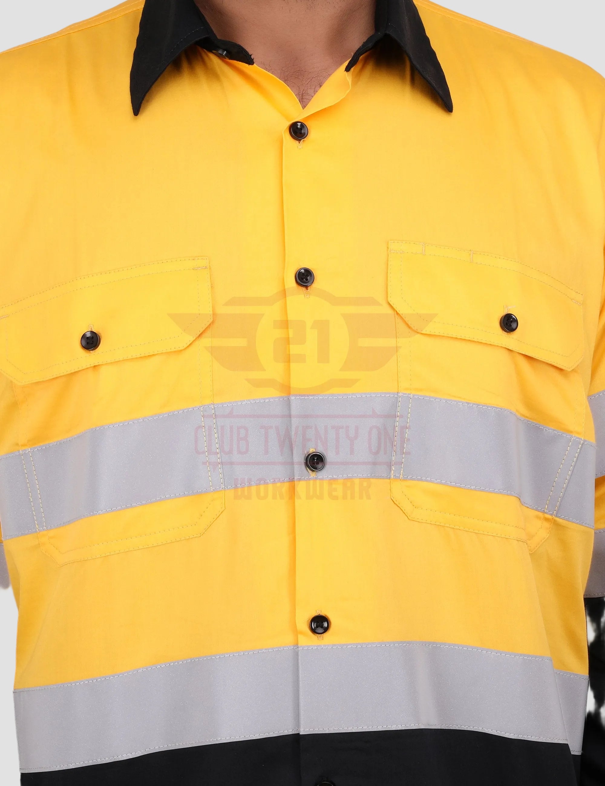 Rigmate Shirt - Yellow/Navy Blue
