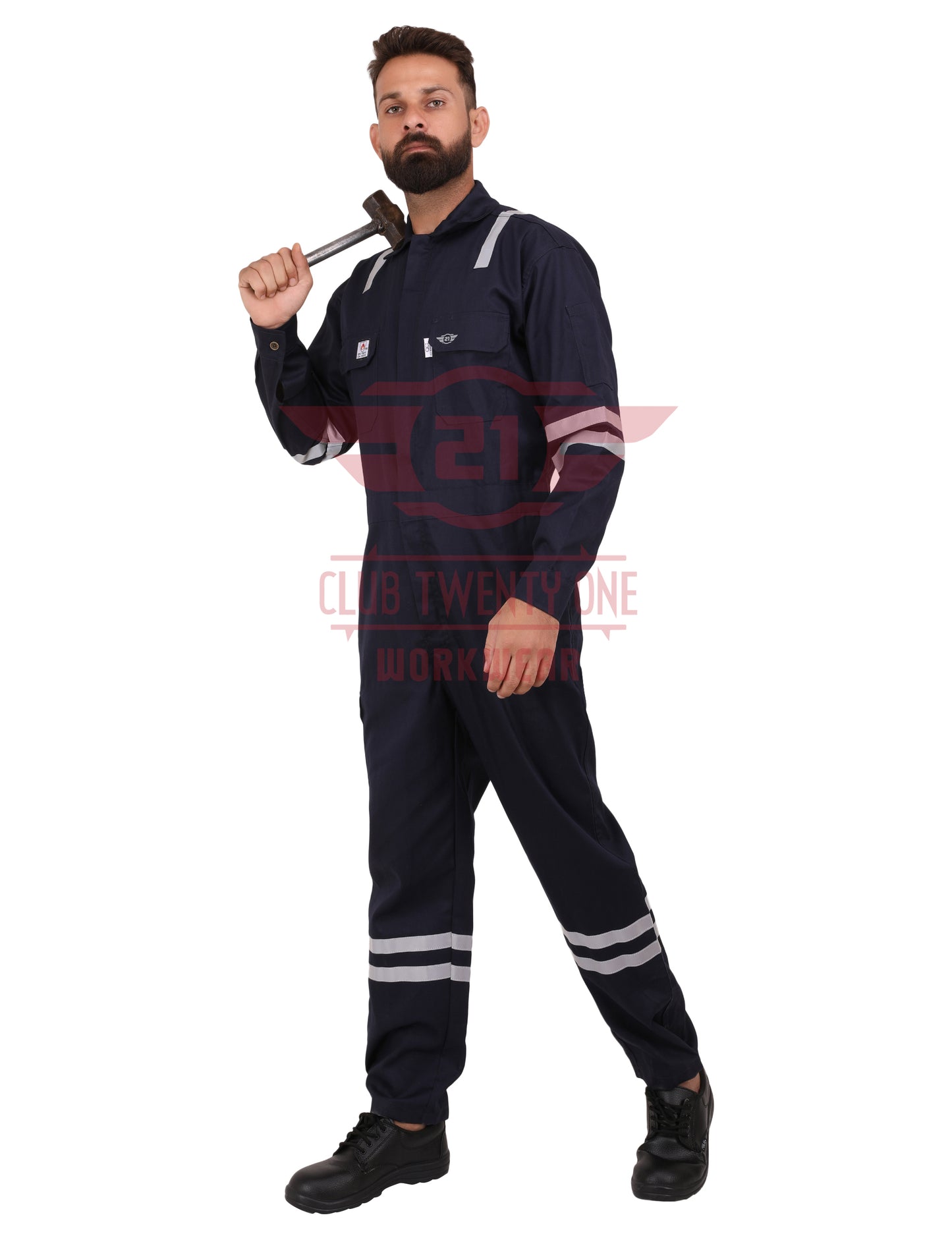 Port Flame Coverall - Navy Blue