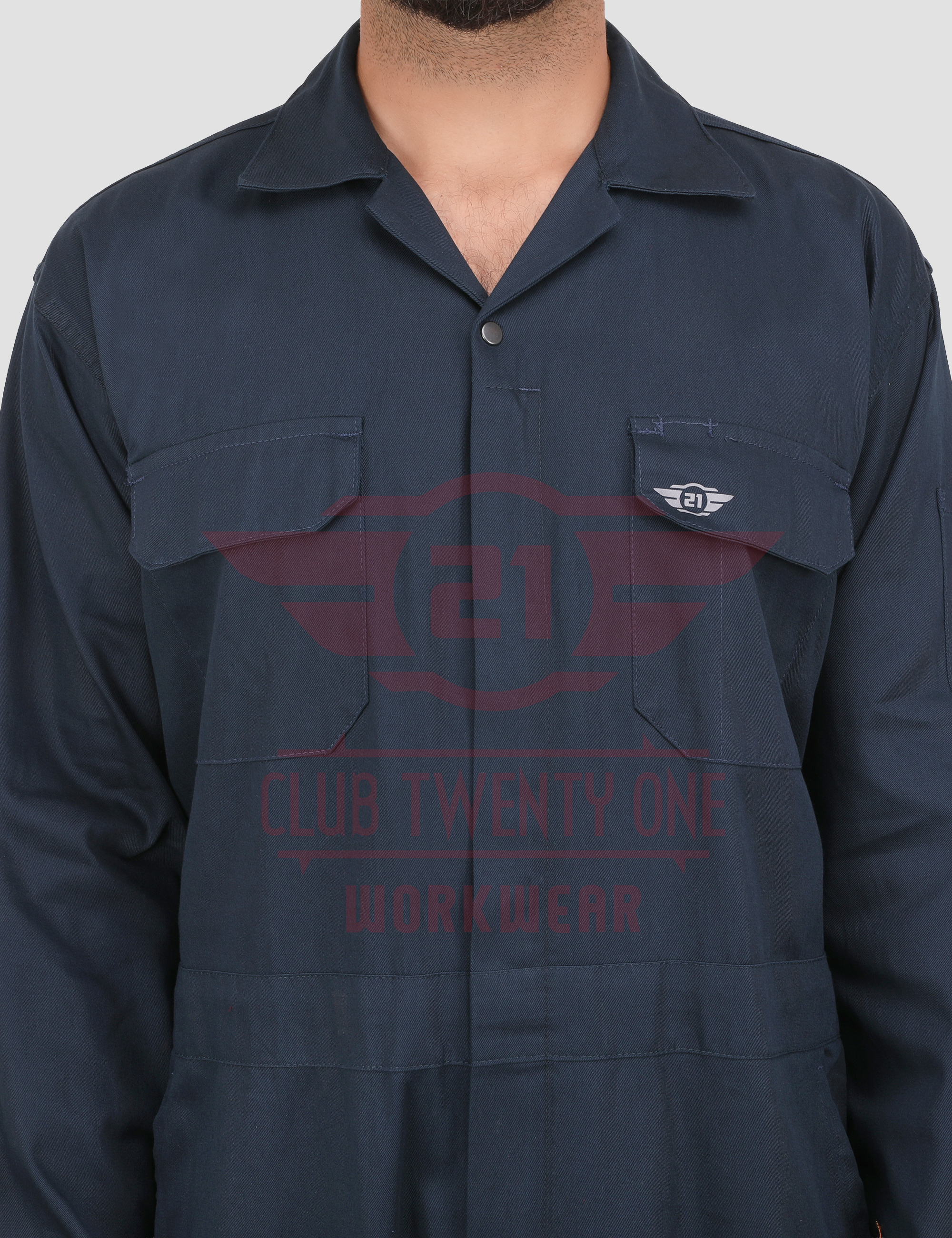 Austin Coverall - Navy Blue