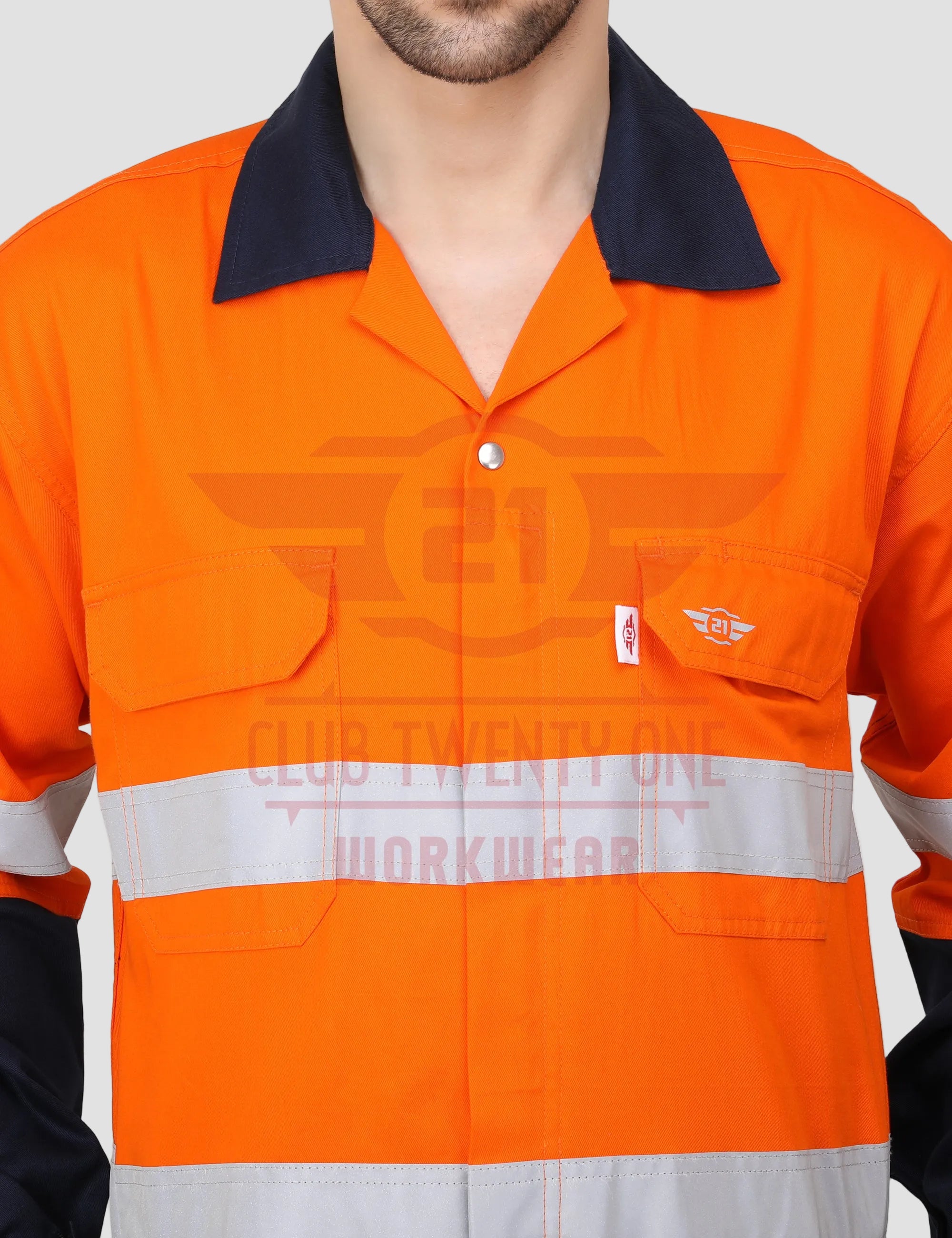 Rigmate Coverall - Orange/Navy