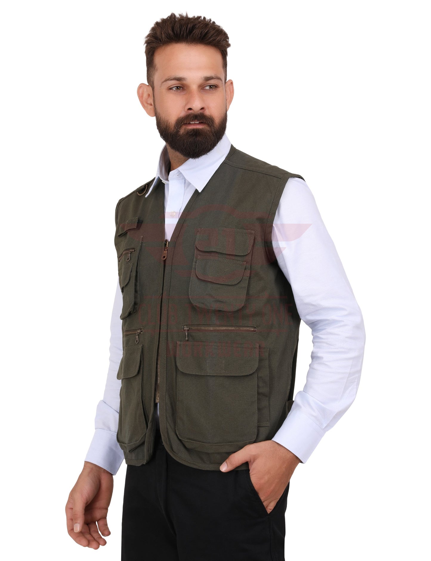 Jurassic Vest- Olive