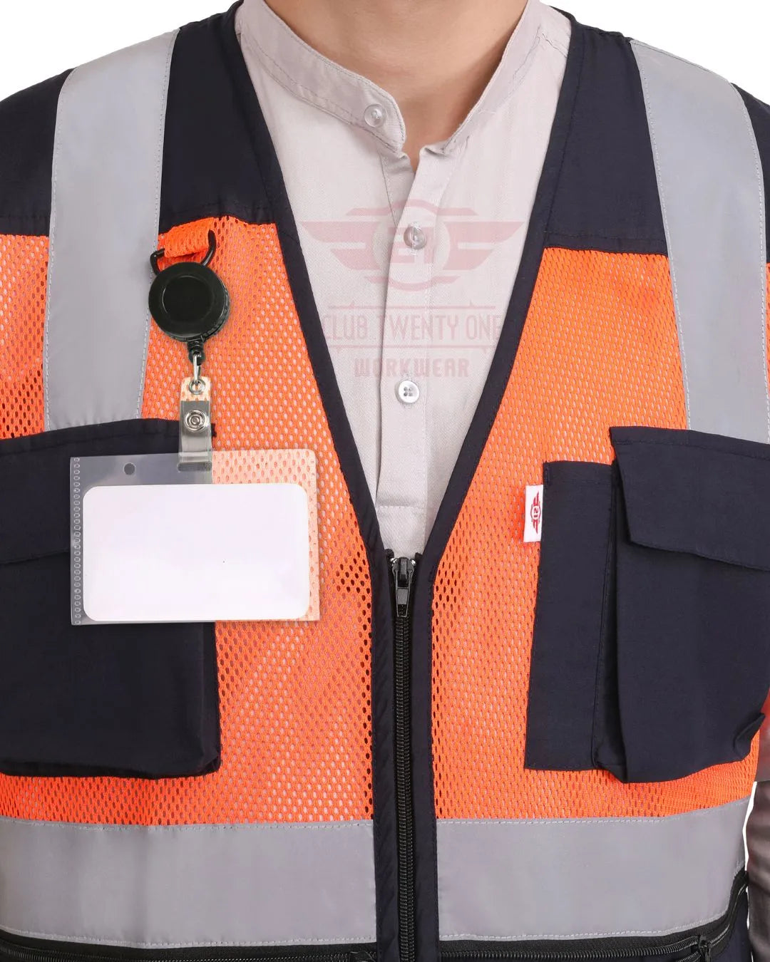 Safex Ultra Vest - Orange/Navy Blue