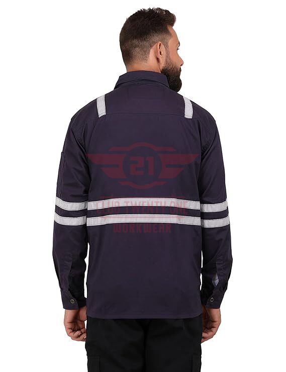 Port Flame Shirt - Navy Blue