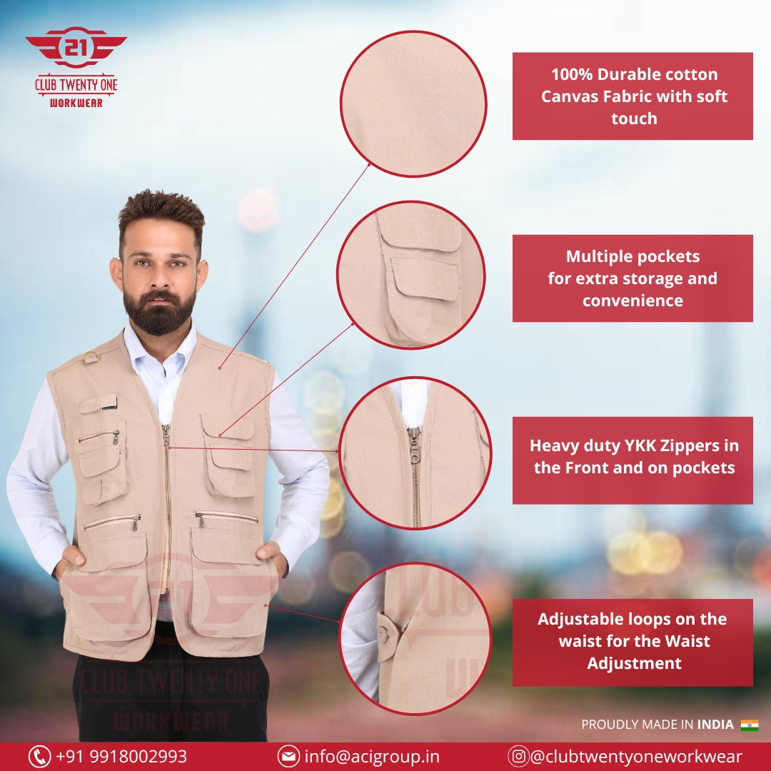 Jurassic Vest- Beige