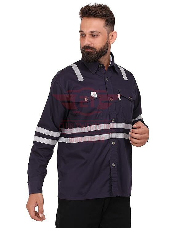 Port Flame Shirt - Navy Blue