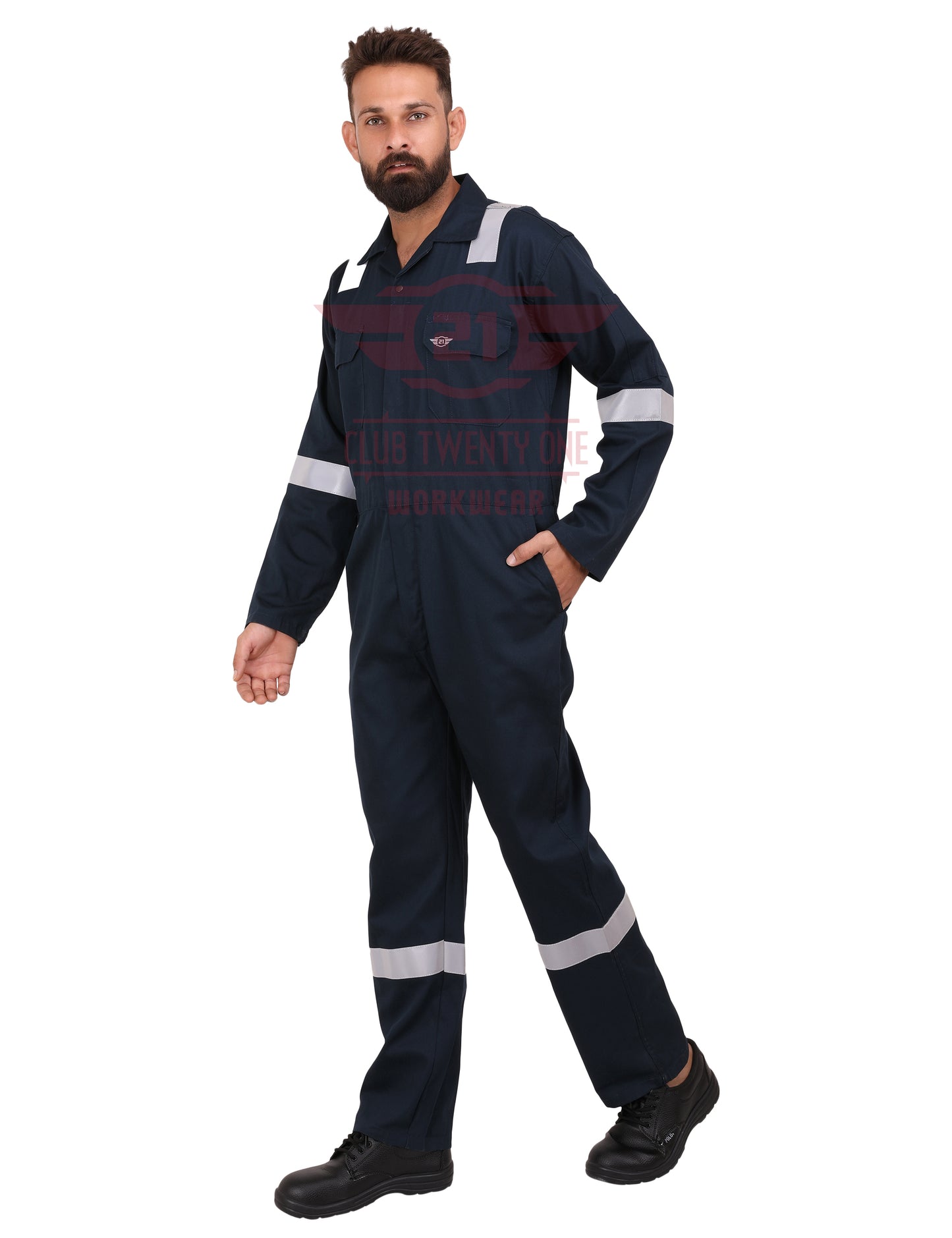 Dubai Coverall - Navy Blue