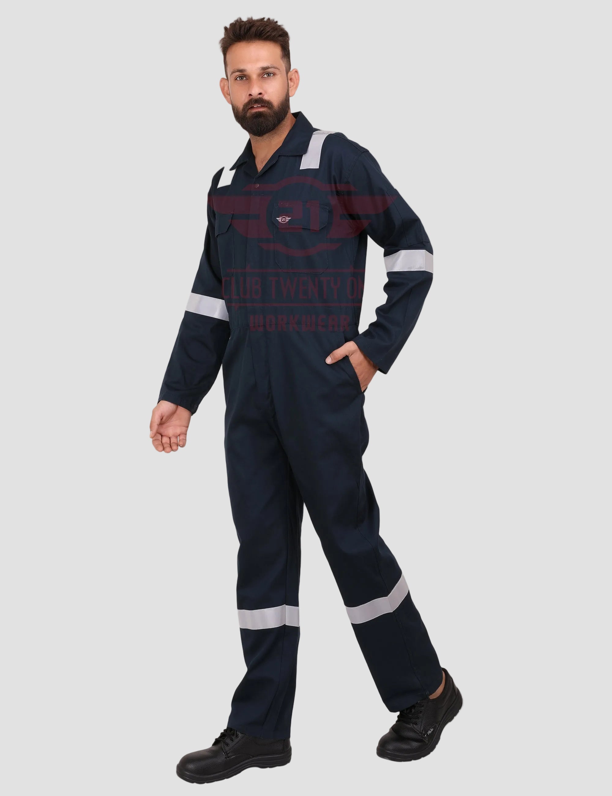Dubai Coverall - Navy Blue