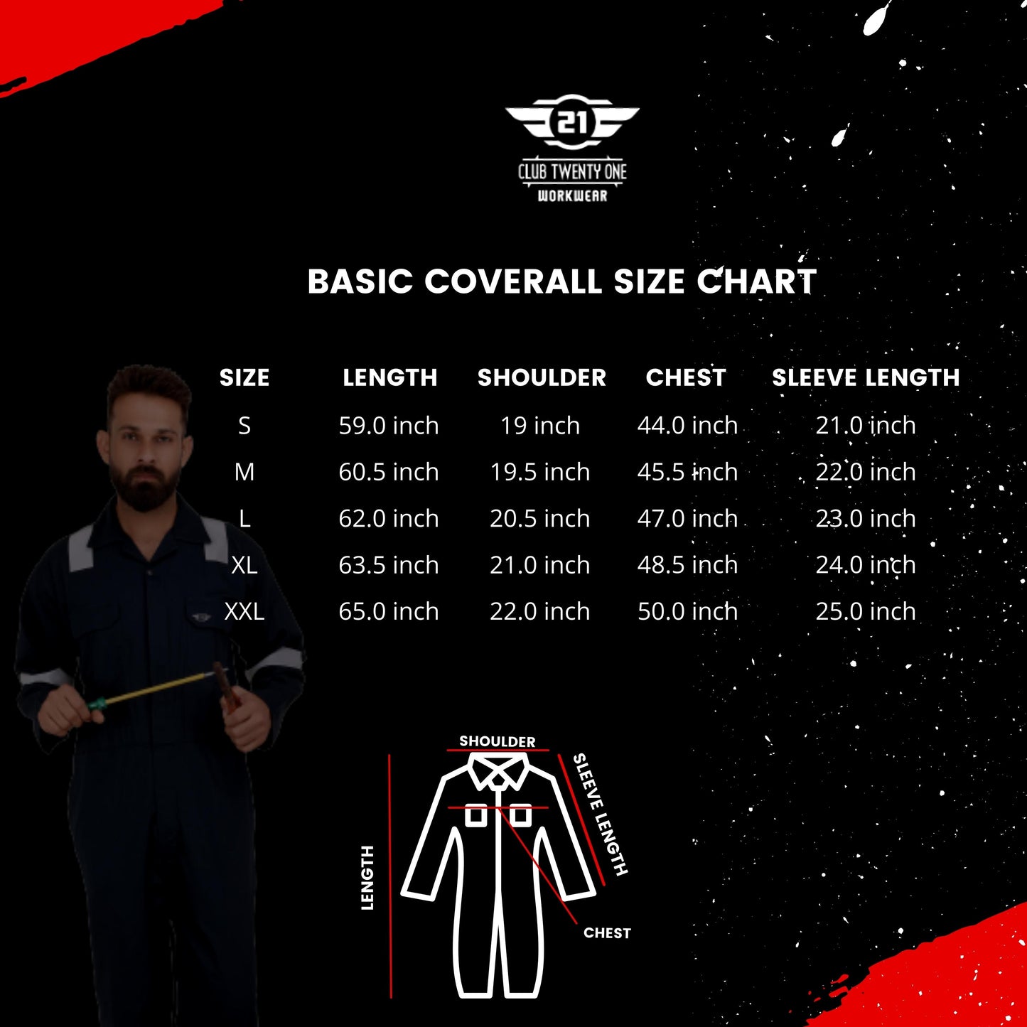 Dubai Coverall - Navy Blue