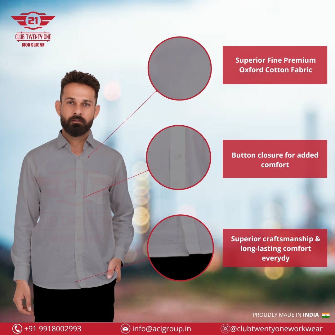 Oxford Pro Shirt- Grey