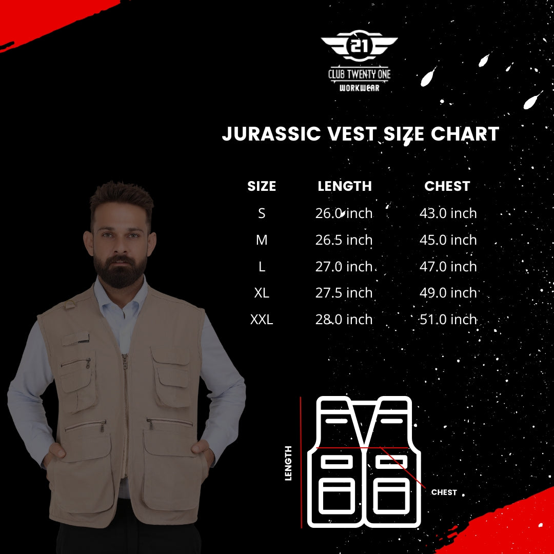 Jurassic Vest- Beige