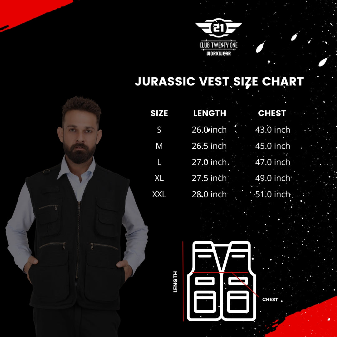 Jurassic Vest- Black