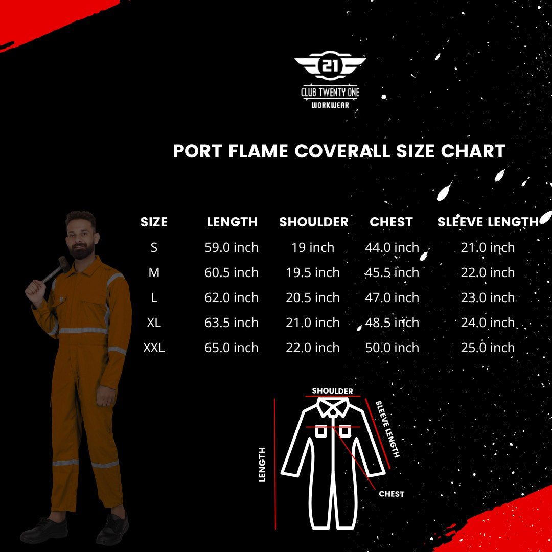Port Flame Coverall - Orange