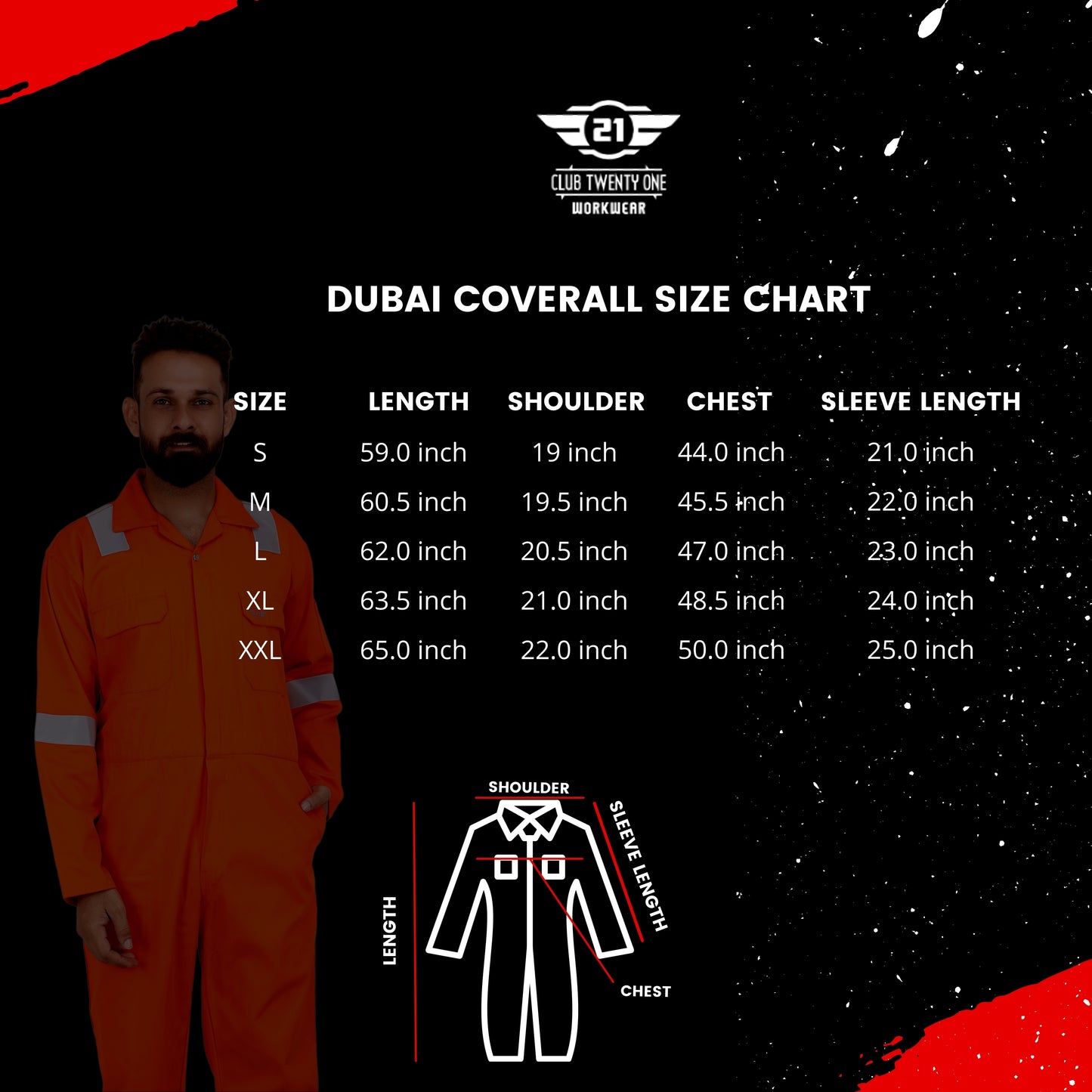 Dubai Coverall - Orange