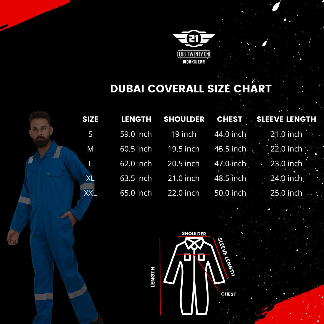 Dubai Coverall - Petro Blue