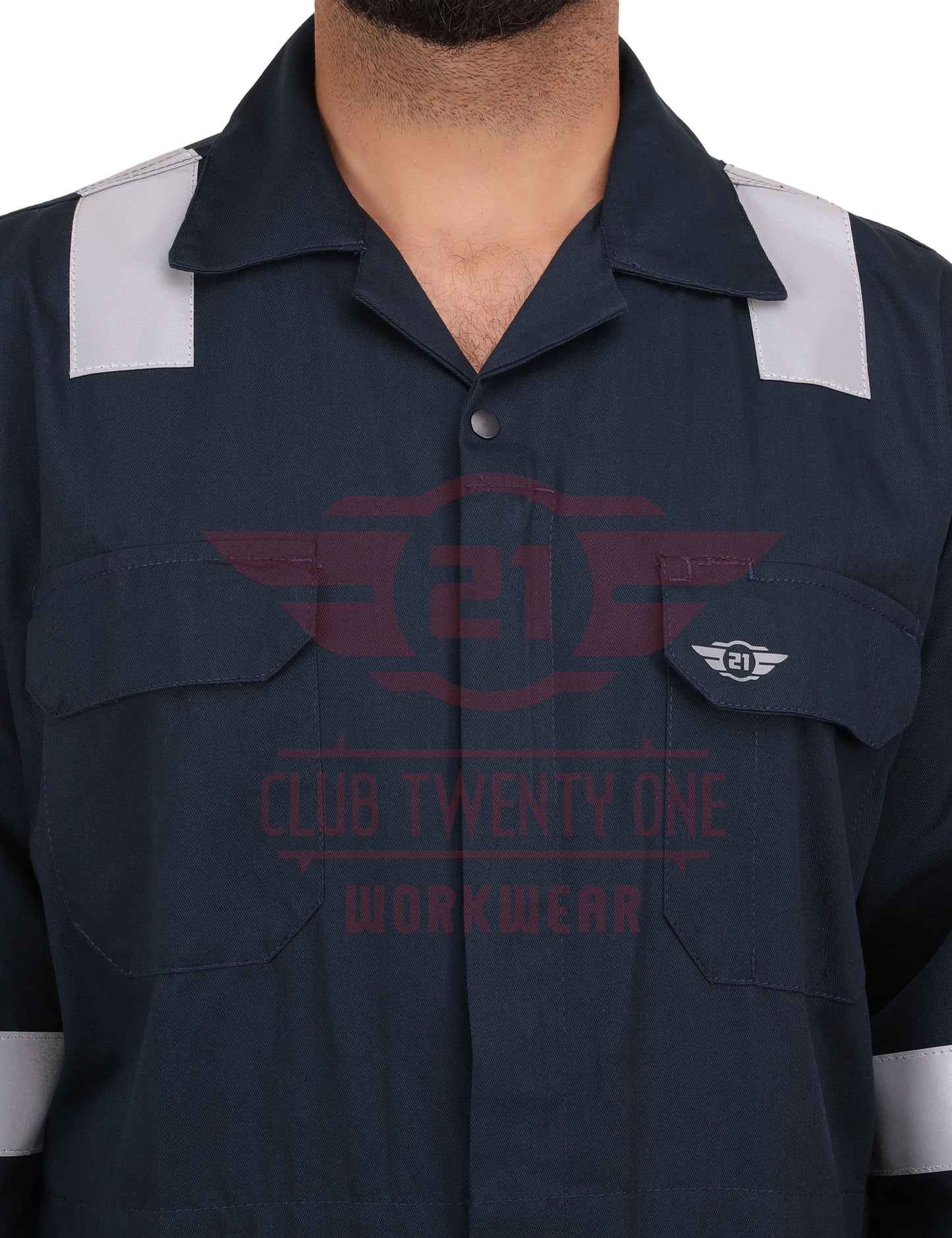 Dubai Coverall - Navy Blue
