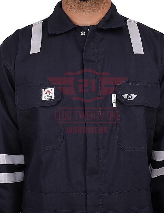 Port Flame Coverall - Navy Blue