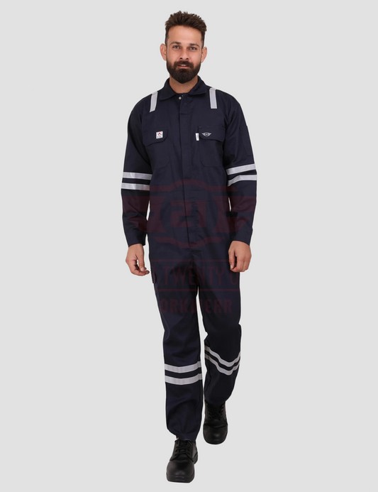 Port Flame Coverall - Navy Blue