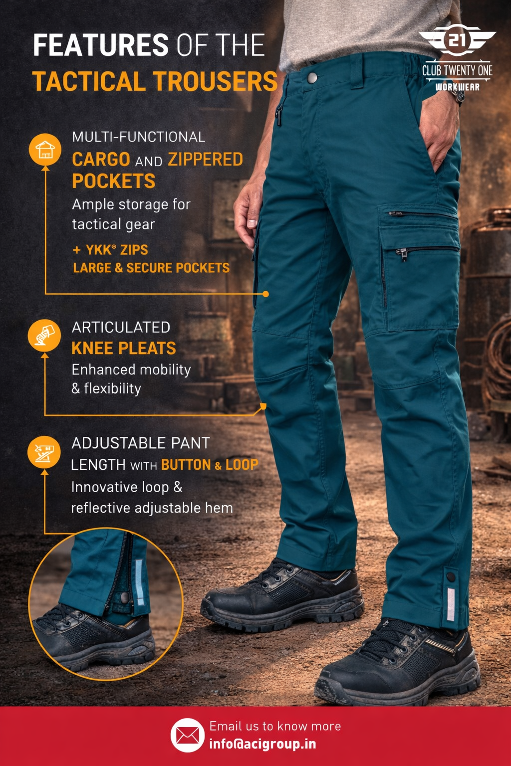 Multi Utility Tactical Trouser - Dark Teal