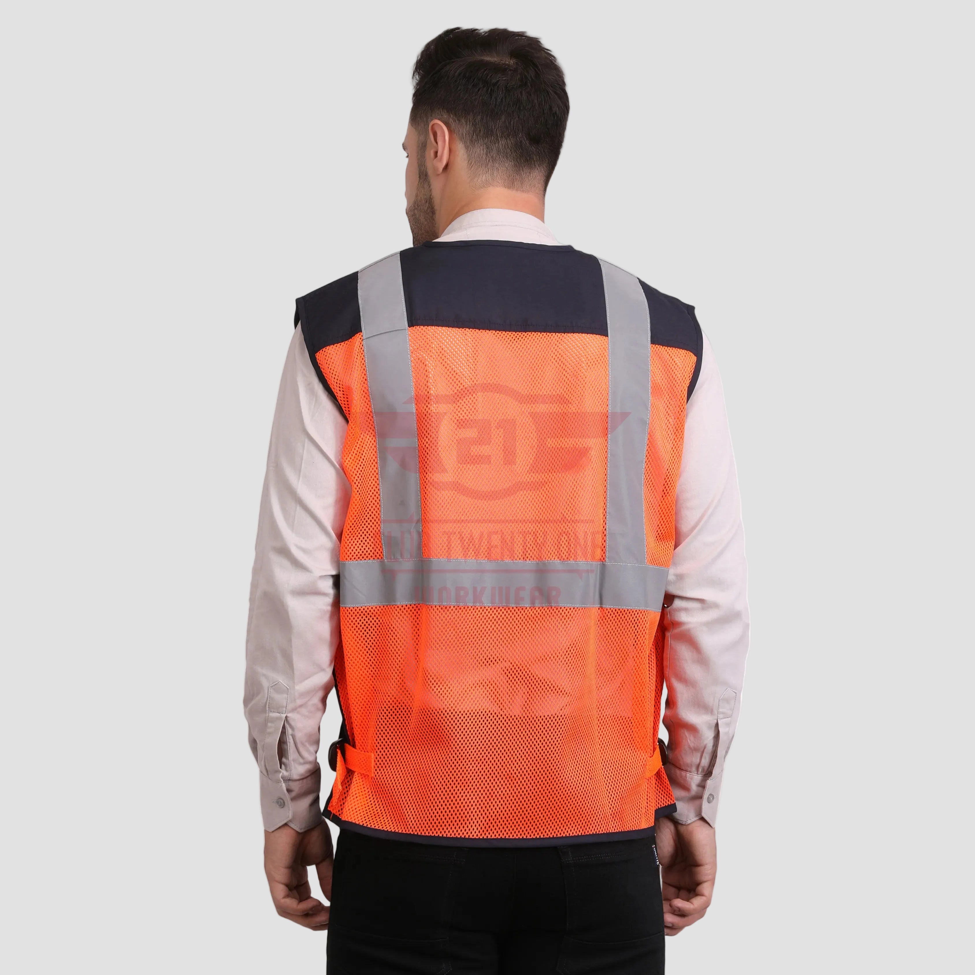 Safex Ultra Vest - Orange/Navy Blue