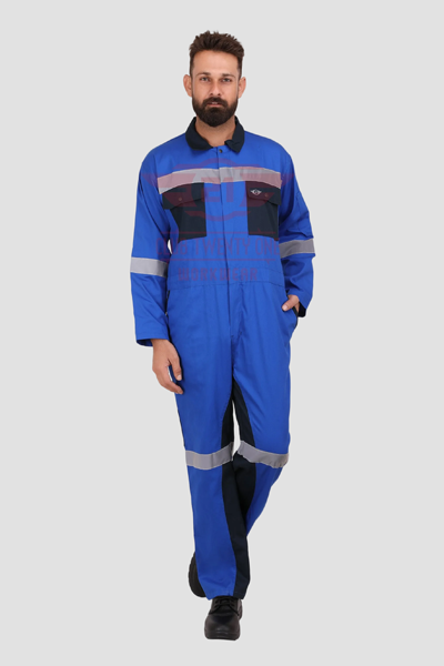 Brooklyn Coverall - Royal Blue/Navy