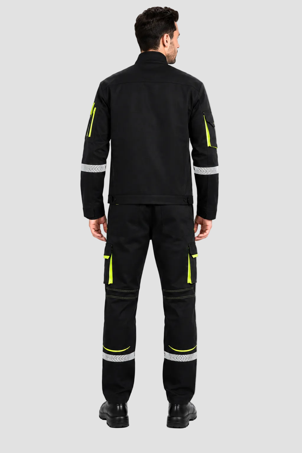 Studds Jacket - Black/Hi-Vis Yellow