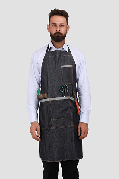 Denim Apron - Navy Blue