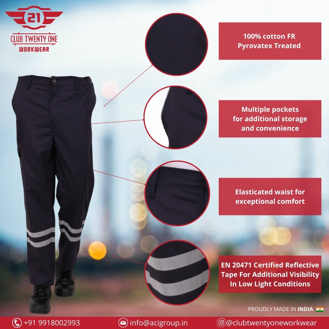 Port Flame Trouser - Navy Blue