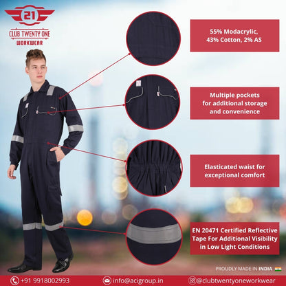 IFR Pro Mod Coverall - Navy Blue