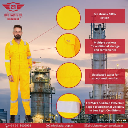 Dubai Coverall - Yellow