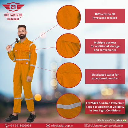 Port Flame Coverall - Orange