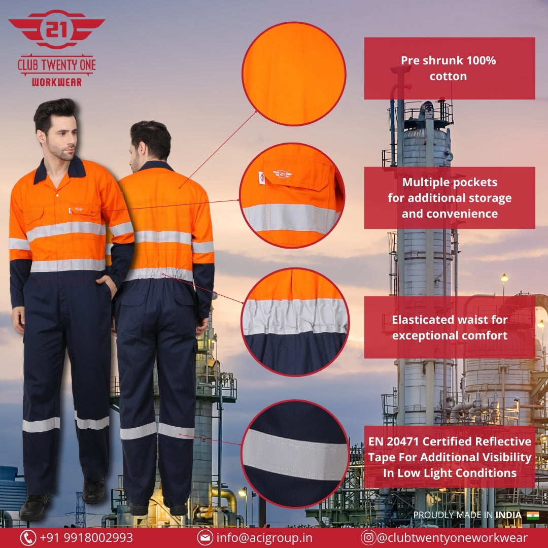 Rigmate Coverall - Orange/Navy