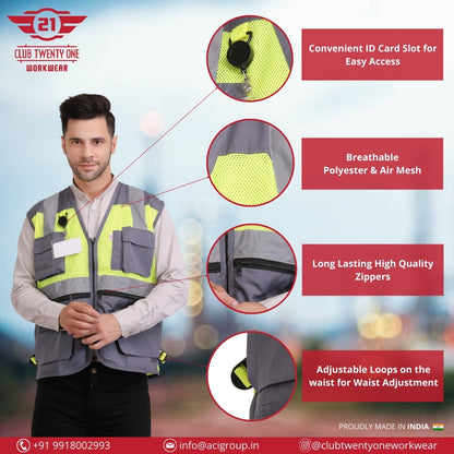Safex Ultra Vest - Yellow/Grey