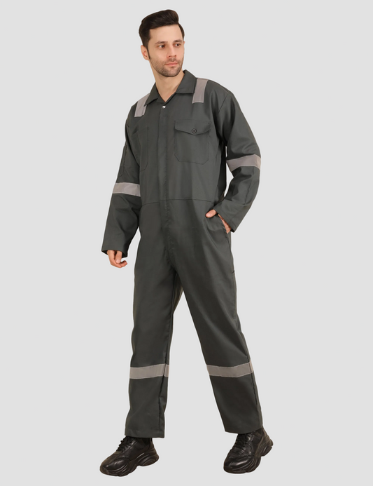 Poly-Cot Coverall - Olive