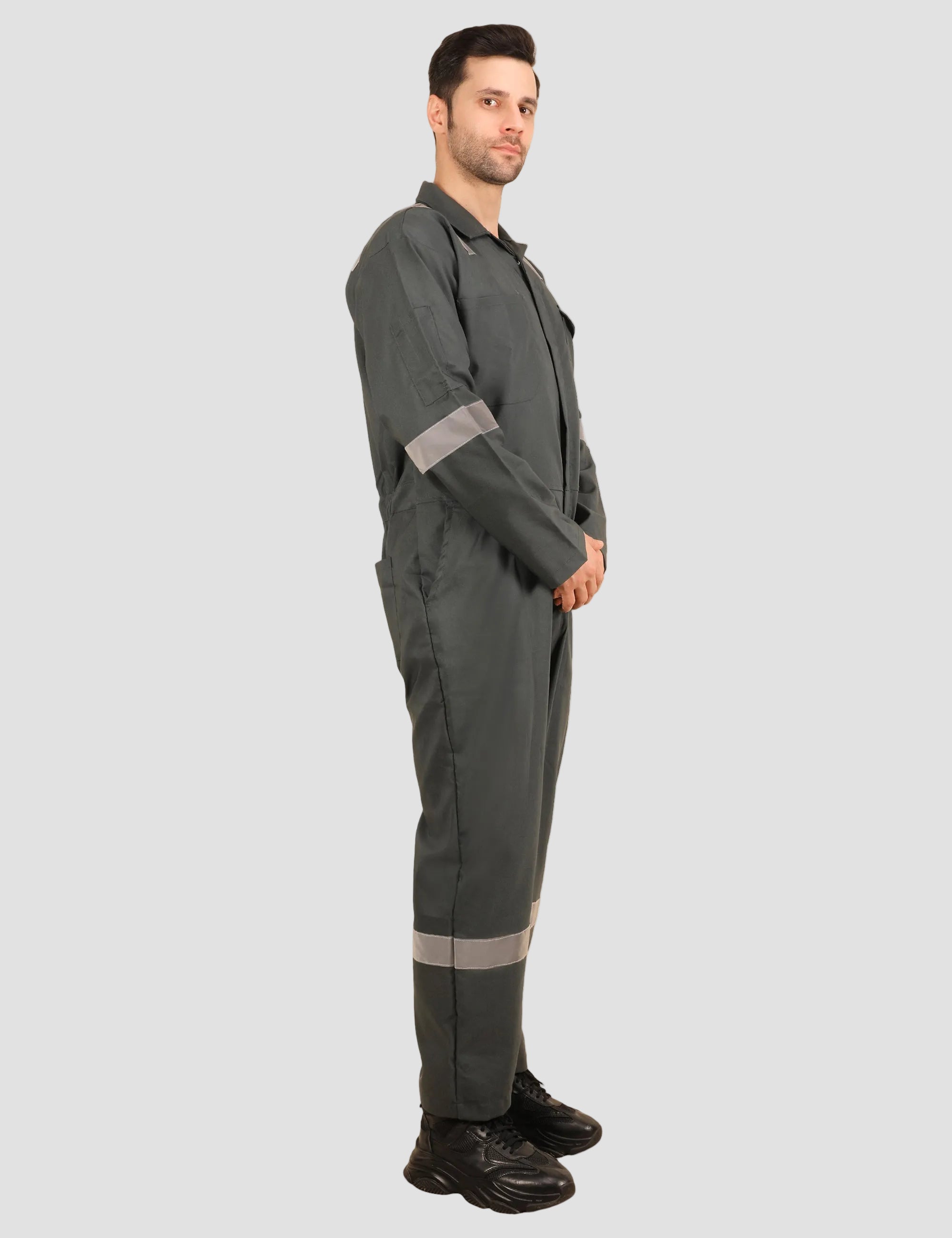 Poly-Cot Coverall - Olive