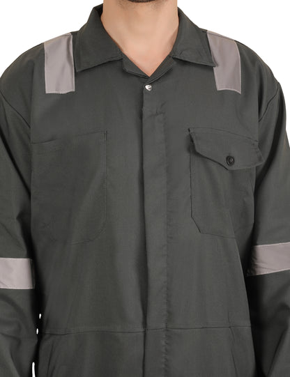 Poly-Cot Coverall - Olive