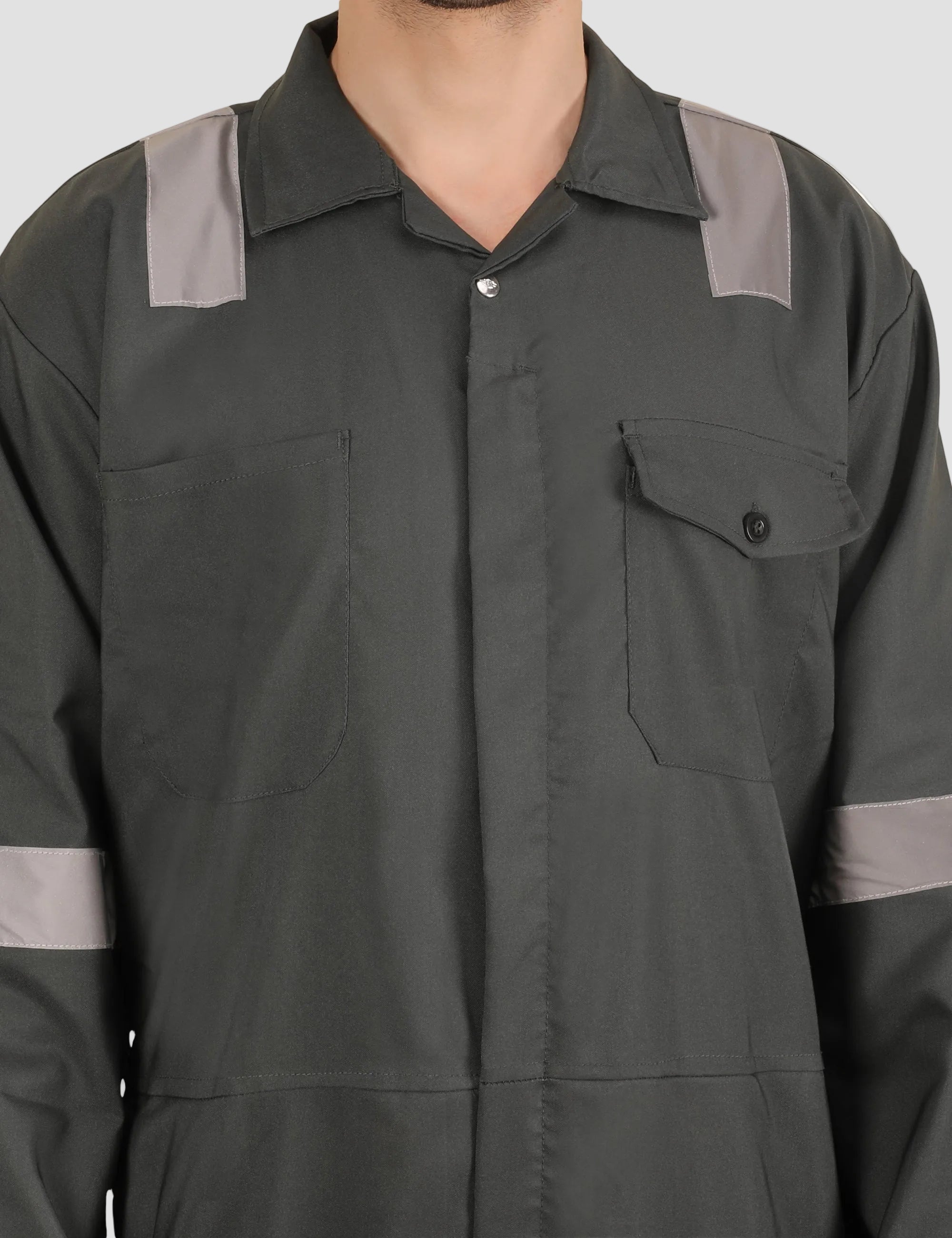 Poly-Cot Coverall - Olive