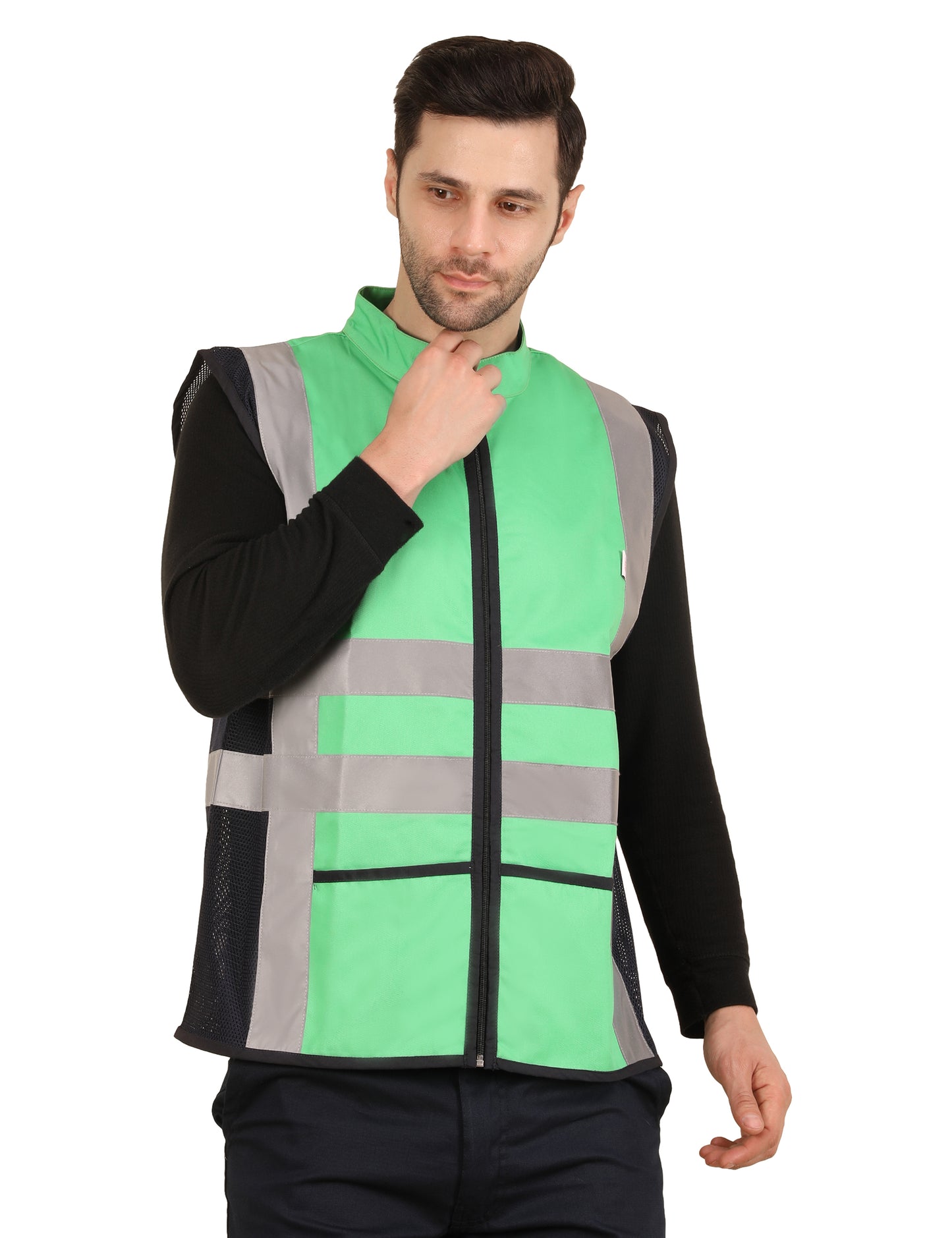 Vortex Vest - Green/Navy Blue