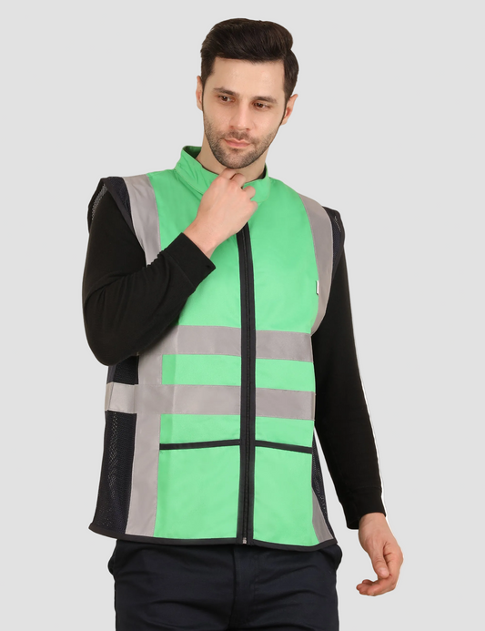 Vortex Vest - Green/Navy Blue